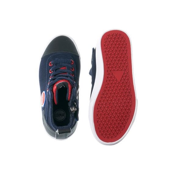 Υψηλά αθλητικά παπούτσια για αγόρια με φερμουάρ, μπλε Colmar 12402 4