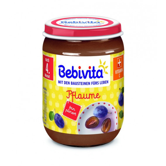 Πουρές δαμάσκηνου, 3-5 μηνών, βάζο 190 γρ. Bebivita Πουρές δαμάσκηνου, 3-5 μηνών, βάζο 190 γρ. Bebivita 124284