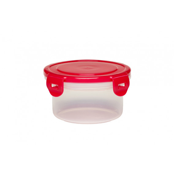 Κουτί αποθήκευσης τροφίμων με κόκκινο καπάκι, 400 ml, πλαστικό 400 ml BebeDue 1264 