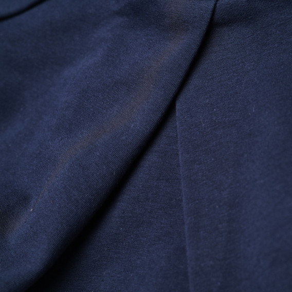 Βαμβακερή φούστα με λευκό τελείωμα, για κορίτσι - σκούρο μπλε Chicco 126652 2