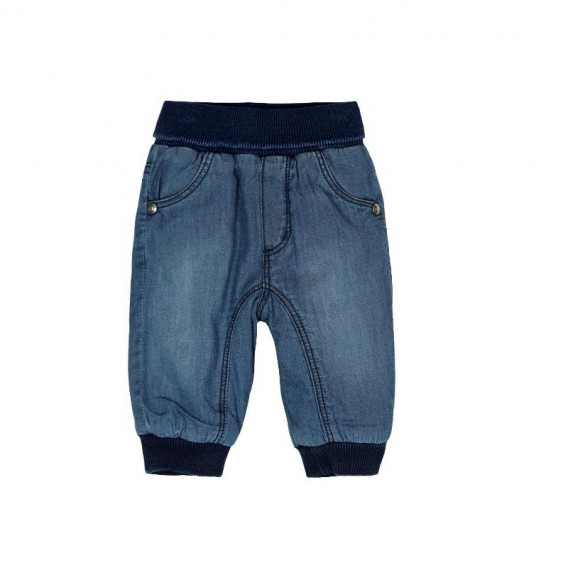 Τζιν παντελόνι με σκούρο μπλε ελαστικό για ένα αγοράκι Boboli 130 
