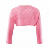 Κοντή ζακέτα μπολερό για κορίτσια- ροζ Benetton 130202 2