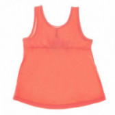 Βαμβακερή αμάνικη μπλούζα για κορίτσια σε πορτοκαλί χρώμα Benetton 131241 2