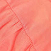 Βαμβακερή αμάνικη μπλούζα για κορίτσια σε πορτοκαλί χρώμα Benetton 131243 4