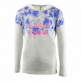 Βαμβακερή μακρυμάνικη μπλούζα για κορίτσι, γκρι Benetton 131401 