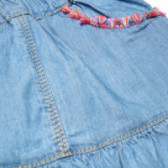 Βαμβακερή βρεφική φούστα για κορίτσια σε μπλε χρώμα Benetton 131500 3
