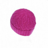 Πλεκτό καπέλο με σχέδιο ροζ για κορίτσι Benetton 132322 2