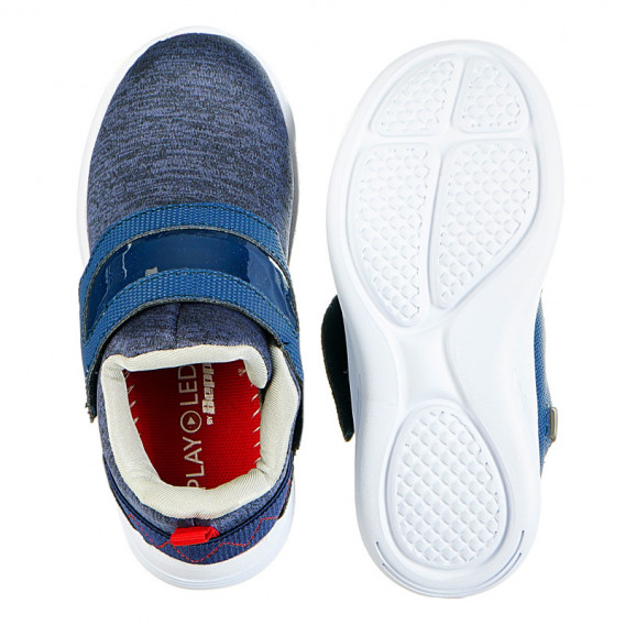 Πάνινα παπούτσια με velcro, μπλε Beppi 135578 3