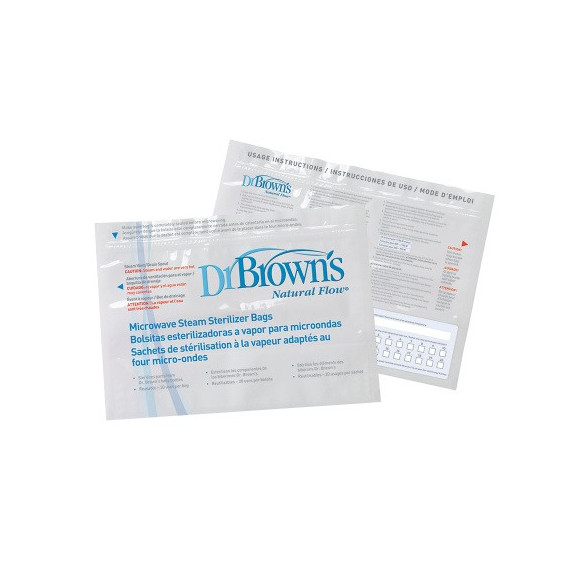 5 τεμ. αποστειρωτικές σακούλες για φούρνο μικροκυμάτων DrBrown's 13613 