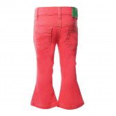 Κοραλλί παντελόνι για κορίτσια Benetton 136598 2