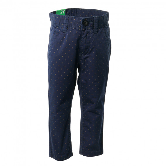 Βαμβακερό παντελόνι για αγόρι, σε μπλε χρώμα Benetton 136717 