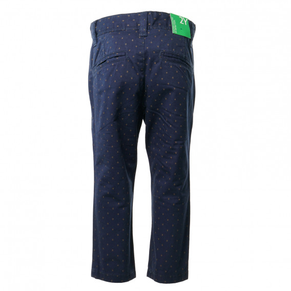 Βαμβακερό παντελόνι για αγόρι, σε μπλε χρώμα Benetton 136718 2