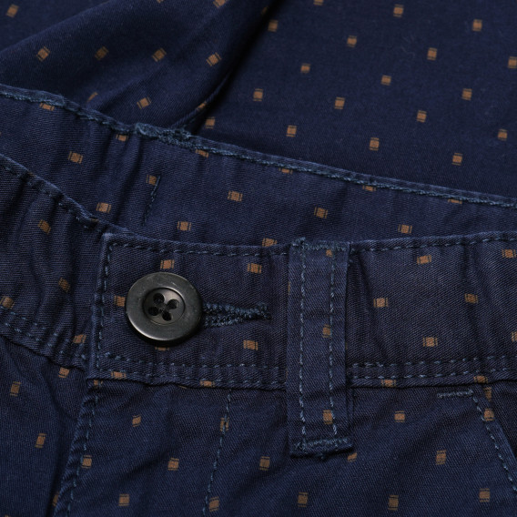 Βαμβακερό παντελόνι για αγόρι, σε μπλε χρώμα Benetton 136719 3