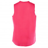 Αμάνικο βαμβακερό πουκάμισο ροζ, για κορίτσι Benetton 136940 2
