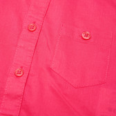 Αμάνικο βαμβακερό πουκάμισο ροζ, για κορίτσι Benetton 136941 3