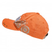 Βαμβακερό καπέλο με γείσο για αγόρι, πορτοκαλί Benetton 136994 2