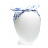 Βαμβακερή κορδέλα κεφαλιού για κορίτσι, λευκό Benetton 138084 