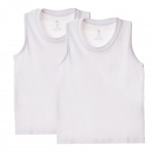 Σετ αγοριών από 2 λευκά μπλουζάκια ZY 142231 