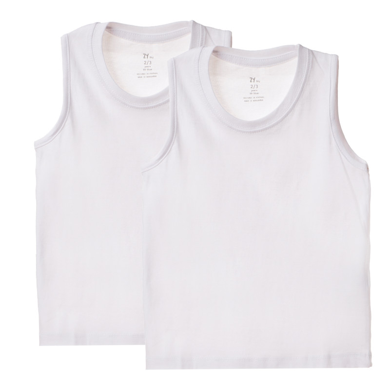Σετ αγοριών από 2 λευκά μπλουζάκια  142231