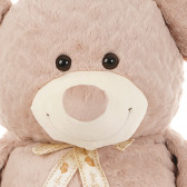 Μπεζ αρκουδάκι με κορδέλα - 100 cm Amek toys 143685 2
