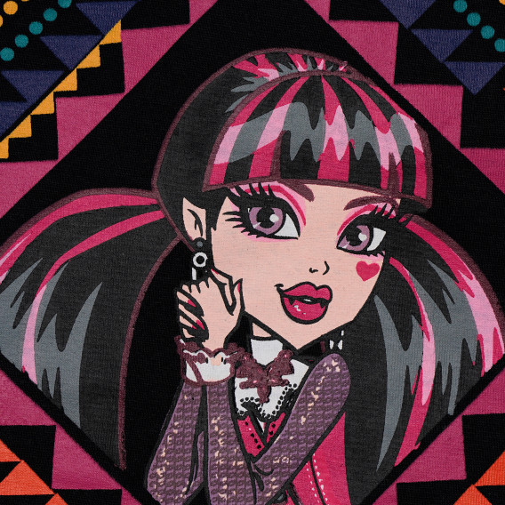 Μπλούζα για κορίτσια Monster High Μαύρο βαμβάκι Monster High 143839 2