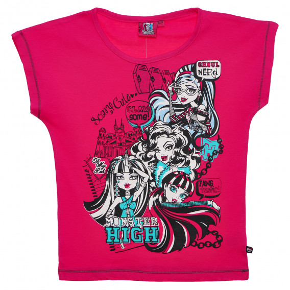 Μπλουζάκι Girls Monster High Pink Βαμβάκι Monster High 143879 
