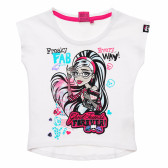 Μπλουζάκι για κορίτσια Monster High White Cotton Monster High 143884 