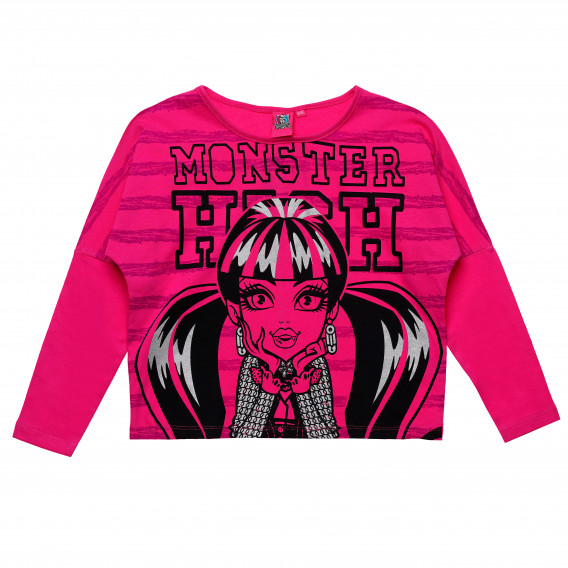 Γυναικεία μπλούζα Monster High βαμβάκι, ροζ Monster High 143959 