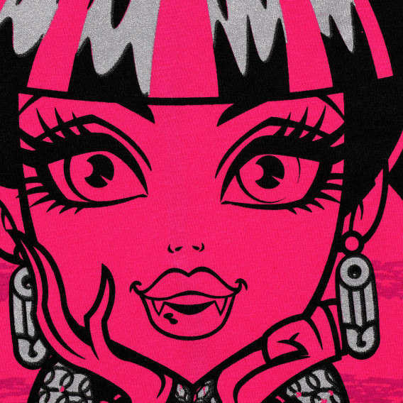 Γυναικεία μπλούζα Monster High βαμβάκι, ροζ Monster High 143961 2