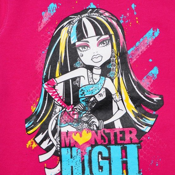 Μπλούζα για ένα κορίτσι, ροζ Monster High 143983 2