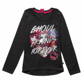 Βαμβακερή μπλούζα για ένα κορίτσι, σε γκρι χρώμα Monster High 144018 
