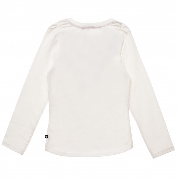Βαμβακερή μπλούζα για ένα κορίτσι, λευκού χρώματος Monster High 144065 4