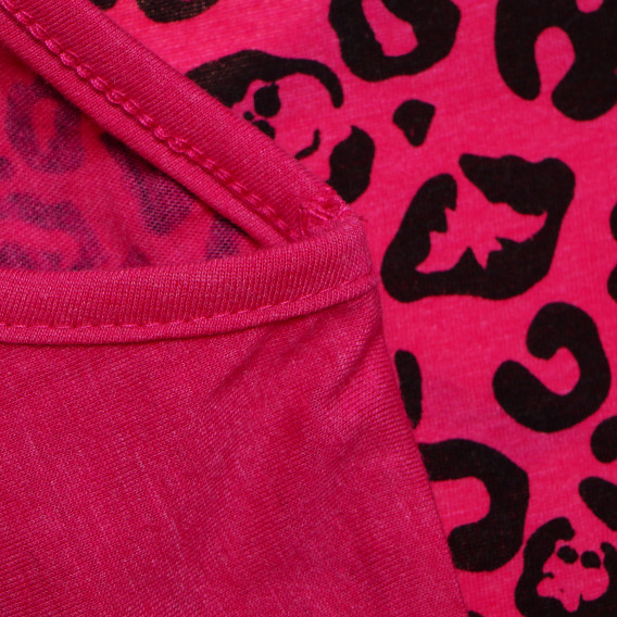 Κοντομάνικη μπλούζα, ασύμμετρη για ένα κορίτσι, ροζ Monster High 144098 3