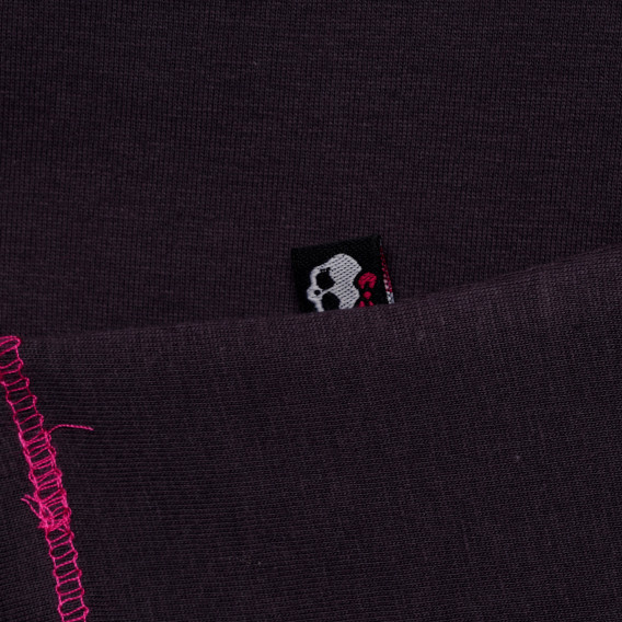 Μαύρο-Βαμβακερό μπλουζάκι για κορίτσια Monster High 144110 3