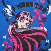 Μπλουζάκι για κορίτσια σε μπλε χρώμα Monster High 144209 2