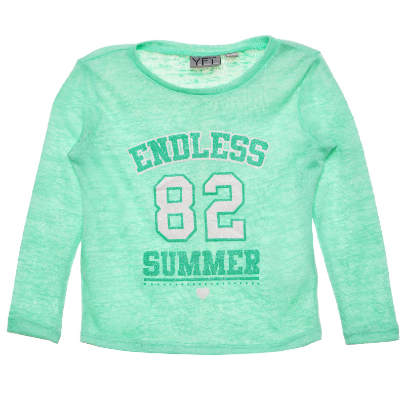 Κορίτσια Πράσινη μακρυμάνικη μπλούζα  145858