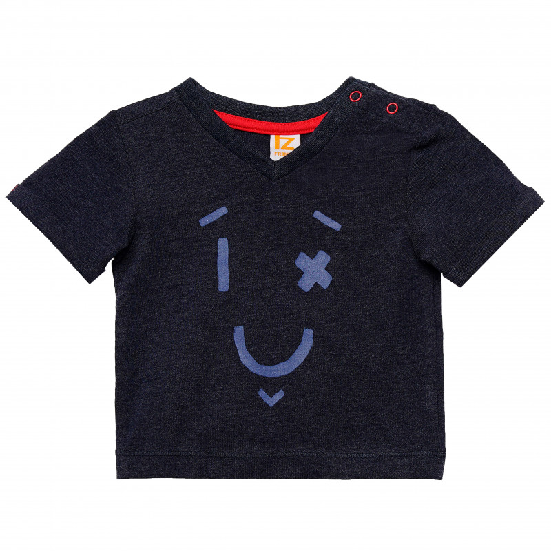 Βαμβακερό μπλουζάκι για μωρά, μπλε  145907