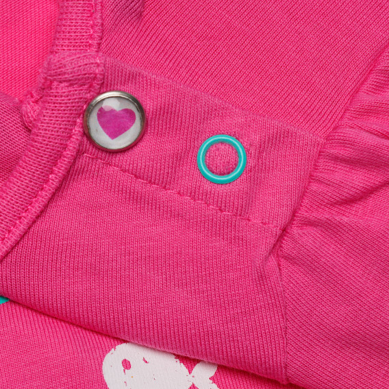 Βαμβακερό μπλουζάκι για ροζ μωρό Disney 145917 3