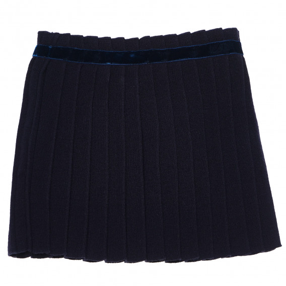 Σκούρο μπλε πτυχωτό φούστα για κορίτσια ZY 147921 