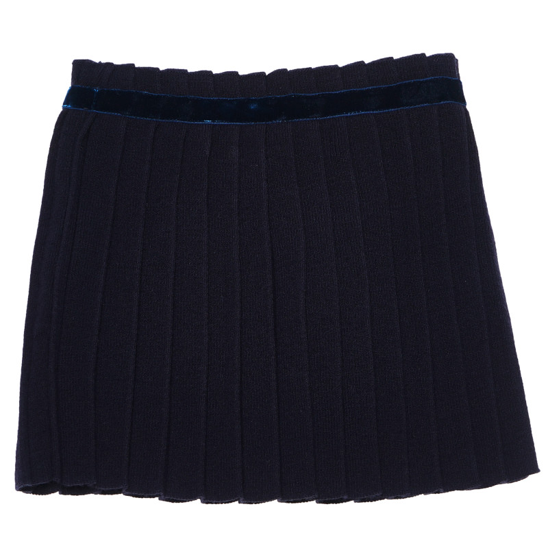 Σκούρο μπλε πτυχωτό φούστα για κορίτσια  147921