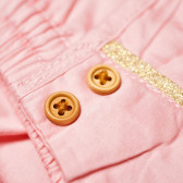 Βρεφικό σορτσάκι για κορίτσι, σε ροζ χρώμα με κουμπάκια  148000 3