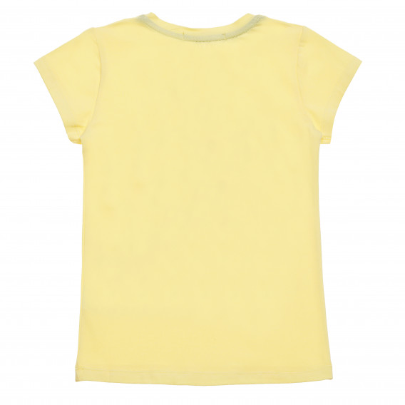 Κίτρινο κοντομάνικο πουκάμισο LOVE επιγραφή Acar 148174 4