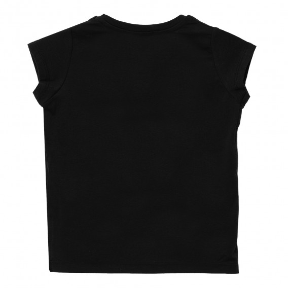 Κορίτσια 2 τεμάχια σετ με μαύρο κοντομάνικο μπλουζάκι και μαύρο κολάν Acar 148265 5