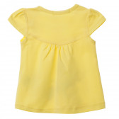 Κορίτσια 2 τεμάχια με κίτρινο κοντομάνικο μπλουζάκι και μαύρο κολάν Acar 148319 4