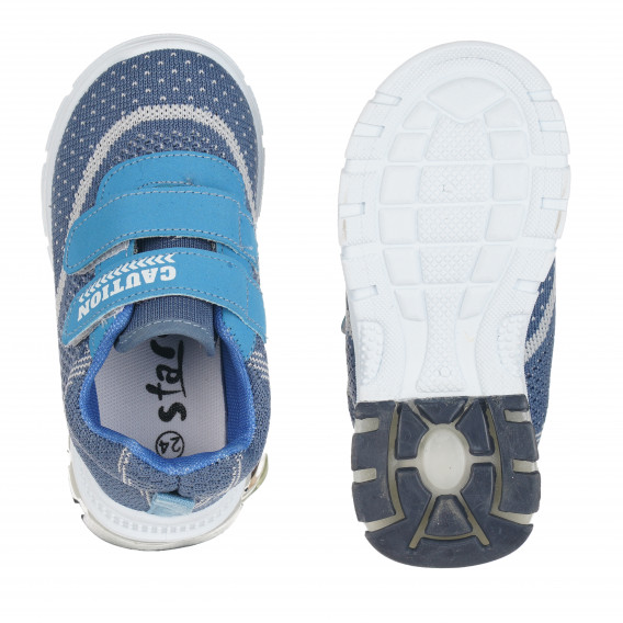 Μπλε αθλητικά παπούτσια για αγόρια Velcro Star 148338 3