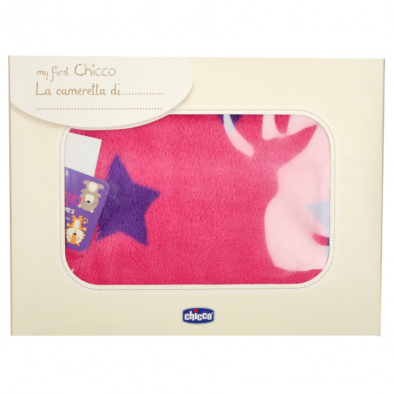 Ροζ κουβέρτα με αστέρια, για κορίτσι Chicco 148392 