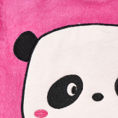 Σαλιάρα με κέντημα αρκούδα για κορίτσια, ροζ Chicco 148794 3