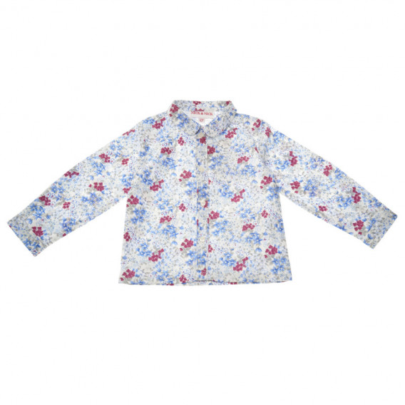 Μακρυμάνικο πουκάμισο με φλοράλ σχέδιο για μωρά Neck & Neck 149866 