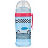 Κύπελλο πολυπροπυλενίου χωρίς διαρροή, με άχυρο, μπλε Racing 350 ml, 12+ μήνες Canpol 150204 