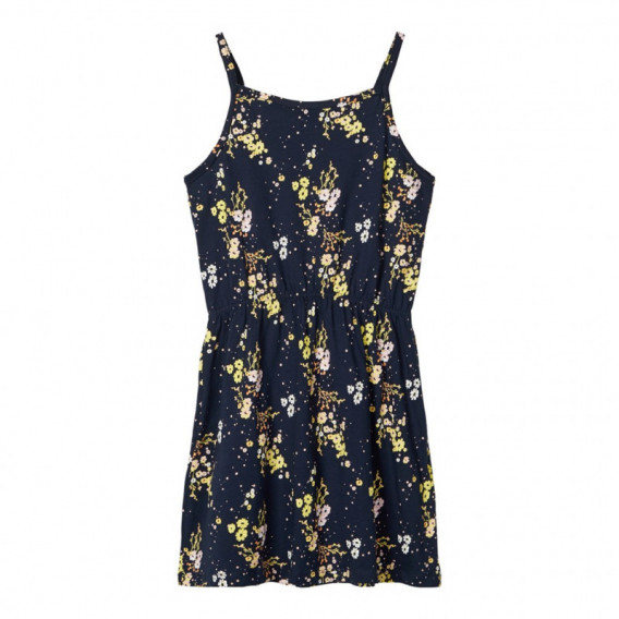 Φόρεμα με τιράντες από βιολογικό βαμβάκι με floral σχέδιο για κορίτσια Name it 150369 